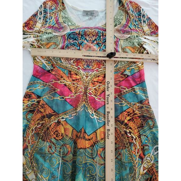 Cover Charge Women's Top Multicolor Size Small Polyester Blend Stretch Pullover - Picture 3 of 12